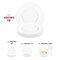 Matte Milk White Round Disposable Plastic Appetizer/Salad Plates - 7.5" (120 Plates)